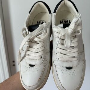 Madewell White and Black Casual Sneakers